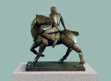 雕塑 标题为“Cavallo e Cavaliere…” 由Vito Antonio Mastrorocco, 原创艺术品, 青铜