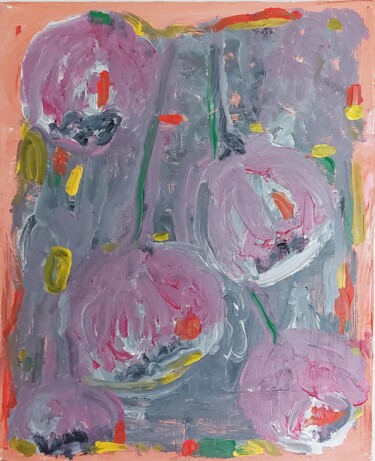 Pintura titulada "Fécondité" por Orlane Grelet, Obra de arte original, Acrílico Montado en Bastidor de camilla de madera