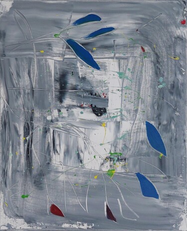 Peinture intitulée "Éclats de silence" par Orlane Grelet, Œuvre d'art originale, Acrylique Monté sur Châssis en bois
