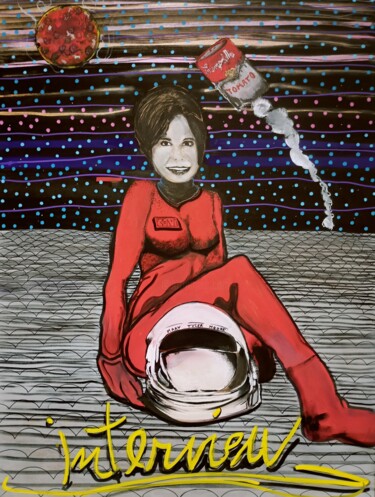 Pittura intitolato "M.T.Moore. Warhol.…" da Jeffos, Opera d'arte originale, Acrilico