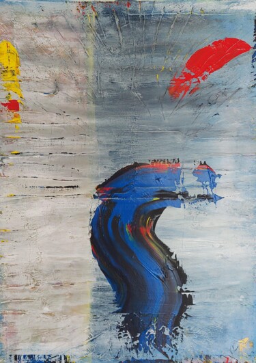 Peinture intitulée "Eclaboussure" par Orlane Grelet, Œuvre d'art originale, Acrylique Monté sur Châssis en bois