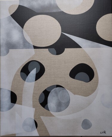Painting titled "The beginning behin…" by Luiz Queimadela, Original Artwork, Fabric