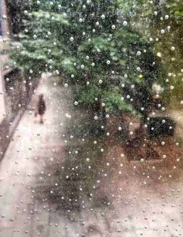 "Rue sous la pluie" başlıklı Fotoğraf Bernard Jaubert tarafından, Orijinal sanat, Dijital baskı
