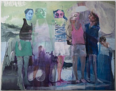 Peinture intitulée "LES DEMOISELLES DE…" par Denis Orhant, Œuvre d'art originale, Huile