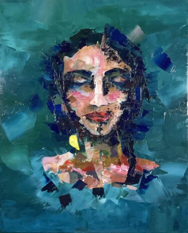 绘画 标题为“SERENE BEAUTY” 由Patricia Pierre, 原创艺术品, 油 安装在木质担架架上