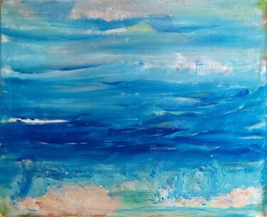 Peinture intitulée "Vagues" par Orlane Grelet, Œuvre d'art originale, Acrylique Monté sur Châssis en bois