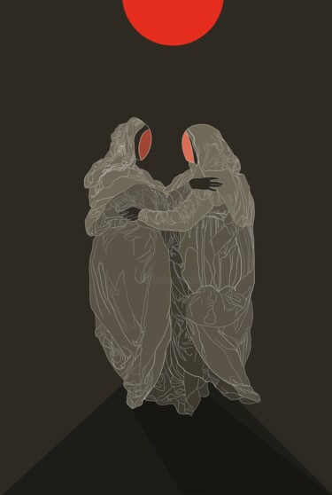 Digital Arts με τίτλο "vis_a_visitation" από Linea Leuca, Αυθεντικά έργα τέχνης, 2D ψηφιακή εργασία Τοποθετήθηκε στο artwork…