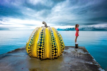 Fotografía titulada "The pumpkin of kusa…" por Pascal Potier, Obra de arte original, Fotografía digital