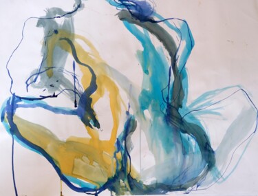 Disegno intitolato "Nu 4" da Catherine Szleper, Opera d'arte originale, Inchiostro