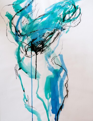 Disegno intitolato "Nu 2" da Catherine Szleper, Opera d'arte originale, Inchiostro