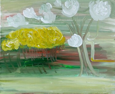Peinture intitulée "Réveil" par Orlane Grelet, Œuvre d'art originale, Acrylique Monté sur Châssis en bois