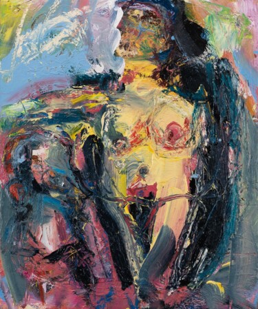 Peinture intitulée "DUO MA NON TROPPO" par Cy Pavel, Œuvre d'art originale, Huile