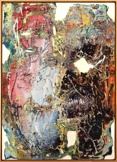 Peinture intitulée "JUDITH et HOLOPHERN…" par Cy Pavel, Œuvre d'art originale, Huile