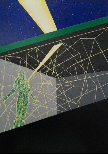Pittura intitolato "IN" da Futuretico / El - Le, Opera d'arte originale, Acrilico