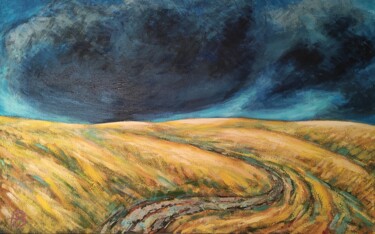Pittura intitolato "Se avecina una torm…" da Nardus, Opera d'arte originale, Olio Montato su Telaio per barella in legno