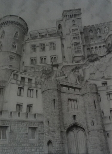 Drawing titled "urban sketches, Nap…" by Liudmila Rabinovich, Original Artwork, Graphite