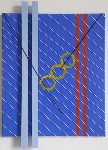 绘画 标题为“Schwimmbad-Impressi…” 由Guoqiang Wu, 原创艺术品, 丙烯 安装在木质担架架上