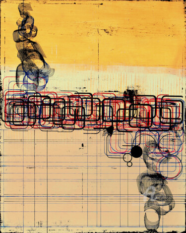 Entropy Zone 10. 图画 标题为“Entropy Zone 10.” 由Petr Strnad, 原创艺术品, 丙烯