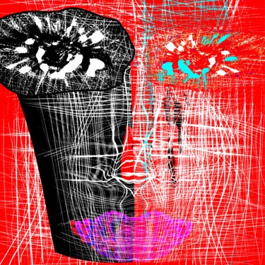 数字艺术 标题为“Inner monologue. I…” 由Oksana Rubanova, 原创艺术品, 2D数字工作