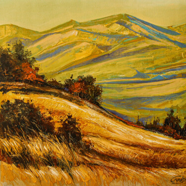 The Urban Farmland Pittura intitolato "The Urban Farmland" da Artist Gurdish Pannu Punjabi Painting Gallery, Opera d'arte originale, Acrilico