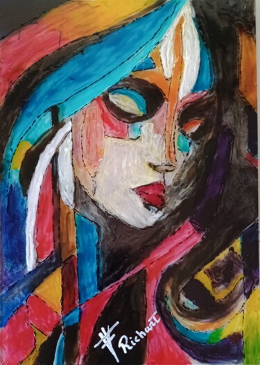 "Nassy" başlıklı Tablo Vidal Fernández Richart tarafından, Orijinal sanat, Vitray boyama