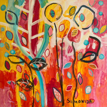 Ζωγραφική με τίτλο "Moment of Joy" από Simonida Djordjevic, Αυθεντικά έργα τέχνης, Ακρυλικό