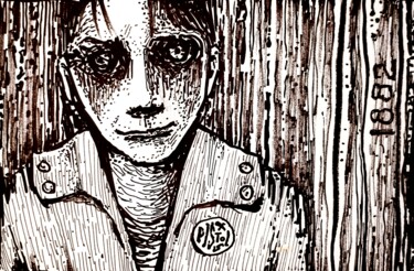 图画 标题为“Punk” 由Milto Sideris, 原创艺术品, 标记