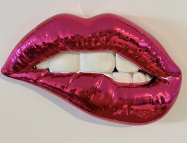 Γλυπτική με τίτλο "mmmh Piccole Pink" από Sagrasse, Αυθεντικά έργα τέχνης, Ρητίνη Τοποθετήθηκε στο Άλλος άκαμπτος πίνακας