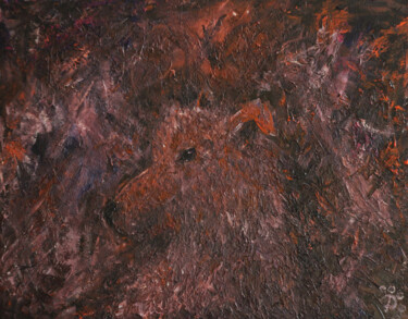 제목이 "Portrait of a Dog"인 미술작품 Dmitry Yerokhin로, 원작, 아크릴 artwork_cat.에 장착됨