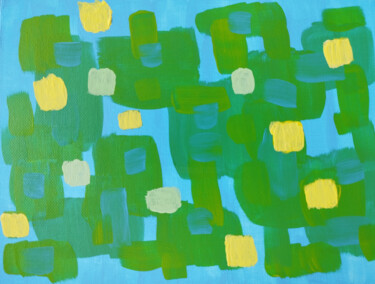 Schilderij getiteld "0001" door Cédric Balaine, Origineel Kunstwerk, Acryl Gemonteerd op Karton