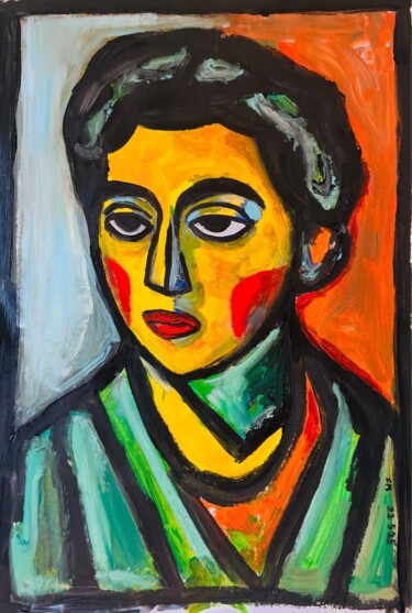 Pittura intitolato "Confusion" da Frédérick Meunier, Opera d'arte originale, Acrilico Montato su Altro pannello rigido