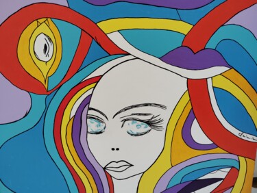 "corps féminins" başlıklı Tablo Claire M tarafından, Orijinal sanat, Akrilik Ahşap Sedye çerçevesi üzerine monte edilmiş