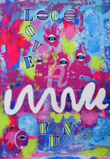 Having Fun Printmaking titled "Having Fun" by Małgorzata Wartołowicz (Margot Sophie), Original Artwork, Digital Print
