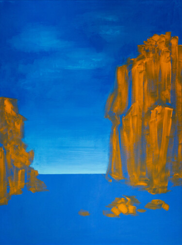 Escarpment Peinture intitulée "Escarpment" par Katherine Pieniazek, Œuvre d'art originale, Acrylique