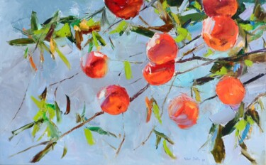 绘画 标题为“Red apples” 由Yehor Dulin, 原创艺术品, 油 安装在木质担架架上
