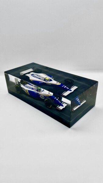 Xrace - Velocità Sigillata - FW16 Senna Interlagos GP 1994 雕塑 标题为“Xrace - Velocità Si…” 由Franco Bressanutti, 原创艺术品, 树脂