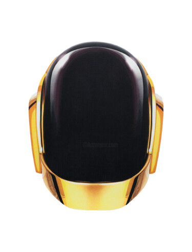 Daft Punk - casque de Guy-Manuel de Homem-Christo Σχέδιο με τίτλο "Daft Punk - casque…" από Nicolas Schlosser, Αυθεντικά έργα τέχνης, Μολύβι