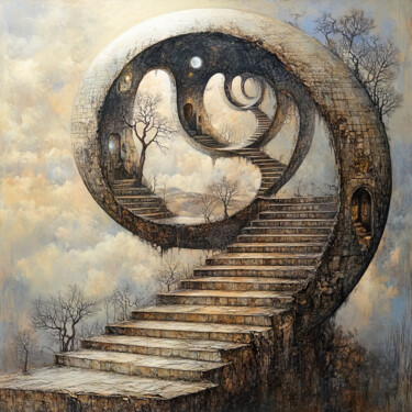 Digital Arts titled "Architecture of Del…" by Sergei Kozintsev, Original Artwork, AI generated image