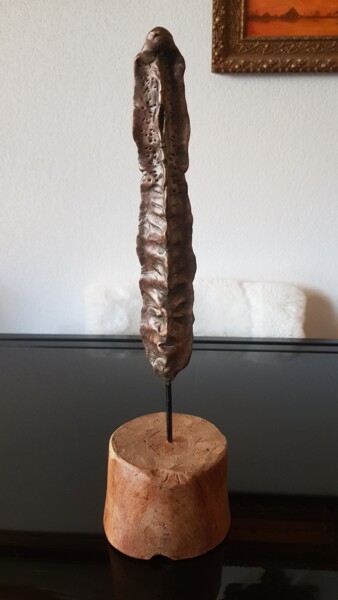 Sculpture titled "La goule." by Patrick Lalande, Original Artwork, Polymer clay