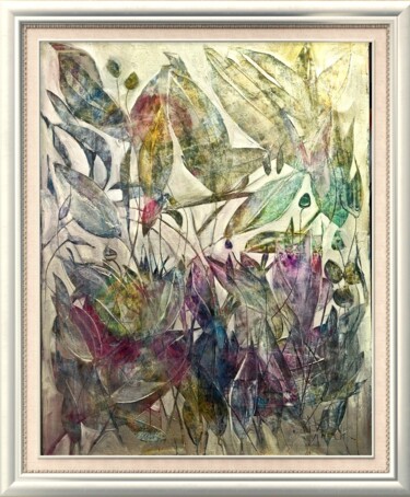 THE AIR THAT I BREATHE II Schilderij getiteld "THE AIR THAT I BREA…" door Sonja Brzak, Origineel Kunstwerk, Olie Gemonteerd op Frame voor houten branc…
