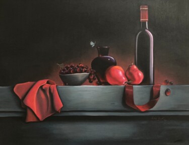 「Rouge」というタイトルの絵画 Leoartsnzによって, オリジナルのアートワーク, パステル