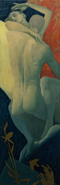 THEY, figurative romanticism, nature Картина под названием "THEY, figurative ro…" - Dmytro Dotsenko, Подлинное произведение искусства, Масло