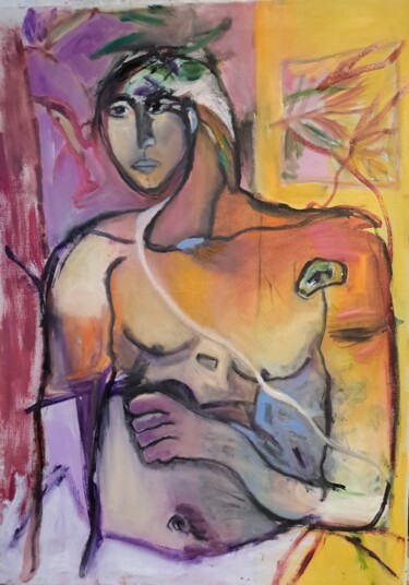 Peinture intitulée "Sans titre 12" par Barbara Versini, Œuvre d'art originale, Huile Monté sur Châssis en bois