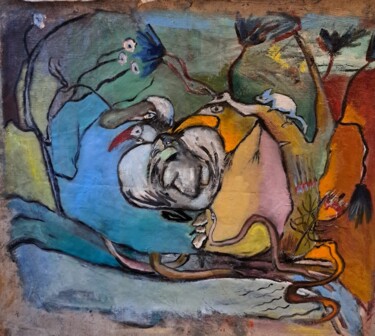 Peinture intitulée "Sans titre 13" par Barbara Versini, Œuvre d'art originale, Huile