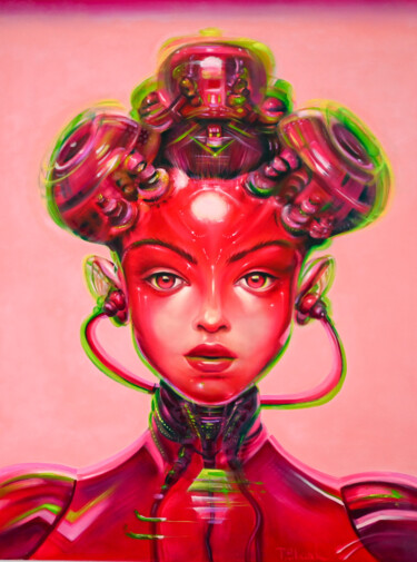 Painting titled "Tayа" by Tanya Shark, Original Artwork, Oil