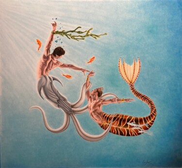 "Underwater Waltz" başlıklı Resim Leoartsnz tarafından, Orijinal sanat, Kalem