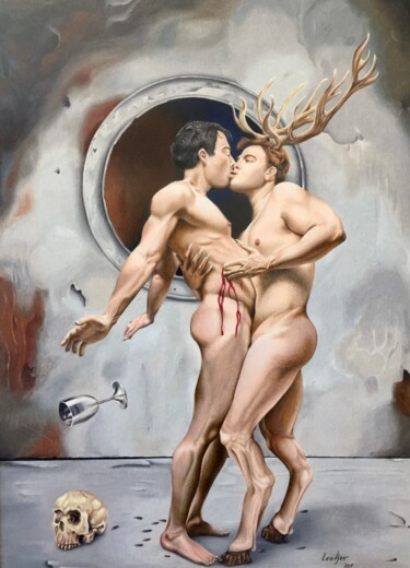 Dessin intitulée "Wendigo’s Lust" par Leoartsnz, Œuvre d'art originale, Crayon