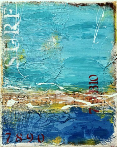 Peinture intitulée "Salty Air" par Sabina D'Antonio, Œuvre d'art originale, Acrylique Monté sur Châssis en bois