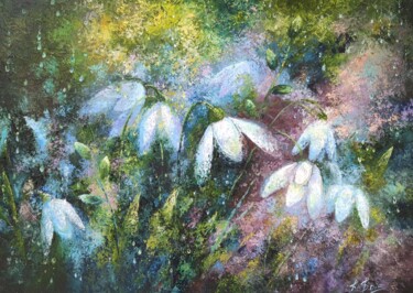 Schilderij getiteld "Untitled" door Olga Kushnir, Origineel Kunstwerk, Olie
