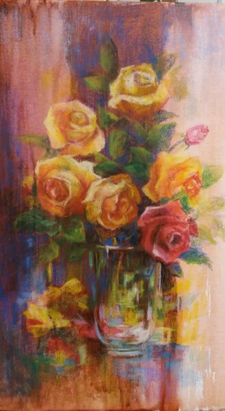 Schilderij getiteld "Untitled" door Olga Kushnir, Origineel Kunstwerk, Pastel
